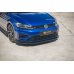 Накладка сплиттер на передний бампер на VW Golf VII R рестайл